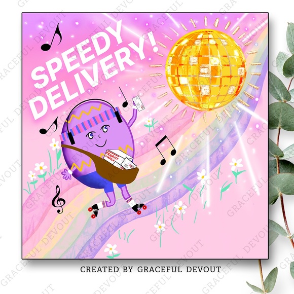Graceful Devout Other - Speedy Delivery! 2" (inches) Square (48ct.) Stickers